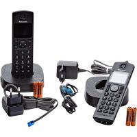 Teléfono inalámbrico Dúo negro, KX-TGC312SPB PANASONIC