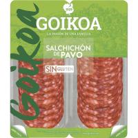 Chorizo de pavo GOIKOA, pack 2x75 g