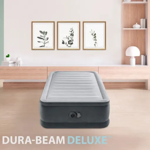 Colchón hinchable individual Dura Beam Fiber-Tech Comfort Plush INTEX, 99x191x46cm
