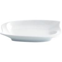 Plato para tapa de montadito, porcelana blanca, Gastro Fun LUMINARC, 15,5x10 cm