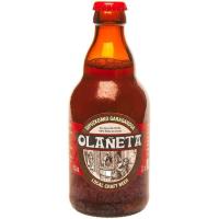 Cerveza artesana brown OLAÑETA, botellín 33 cl