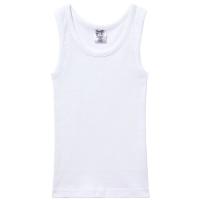 Camiseta interior infantil sin mangas de algodón, blanco ABANDERADO, talla 10