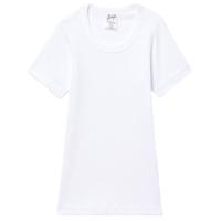 Camiseta interior infantil manga corta de algodón, blanco ABANDERADO, talla 8