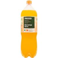 Refresco de naranja Zero EROSKI, botella 2 litros