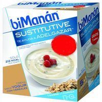 Crema de yogur con cereal BIMANÁN, caja 6 unid.
