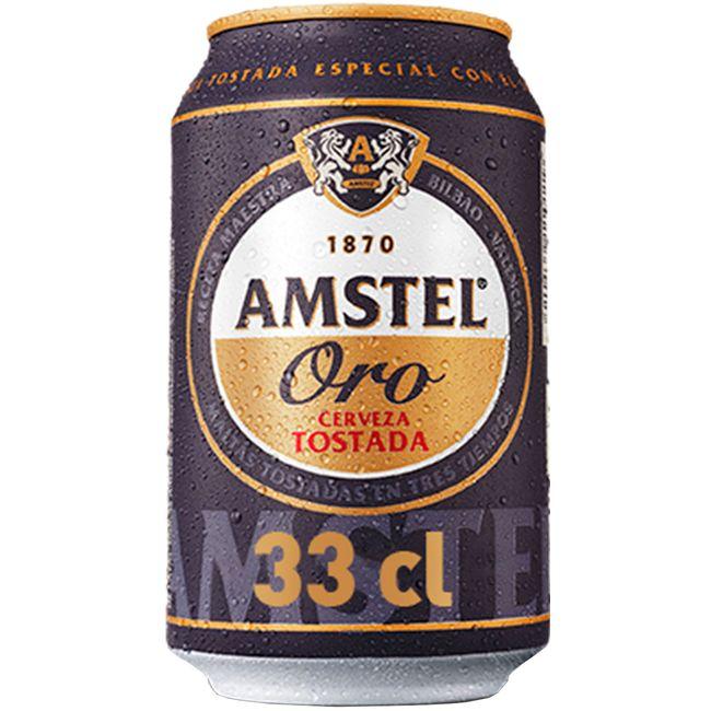 precios Cerveza Amstel Oro, Lata 33 Cl en Eroski