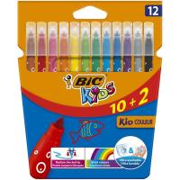 Rotuladores de colores surtidos  Kids Kid Couleur BIC, Caja 10+2 uds