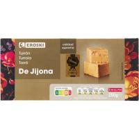 Turrón jijona EROSKI, caja 250 g