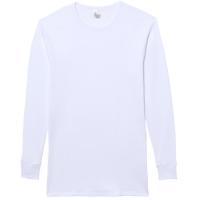 Camiseta interior hombre de manga larga de algodón, blanco ABANDERADO, talla M