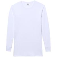 Camiseta interior hombre de manga larga de algodón, blanco ABANDERADO, talla XXL