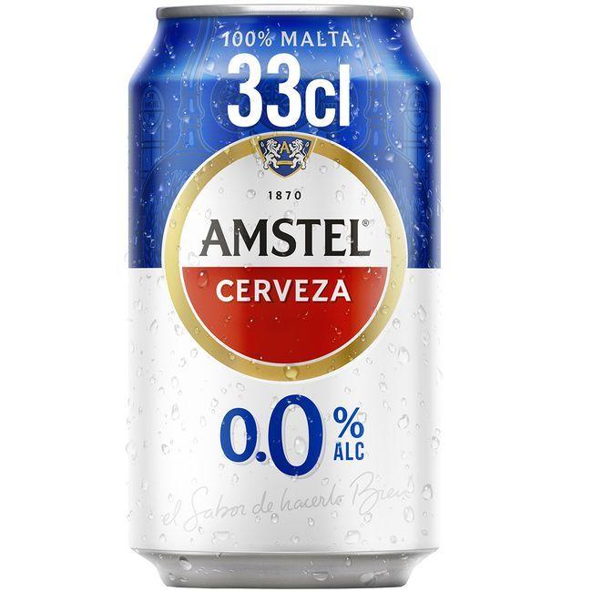precios Cerveza Sin Alcohol Amstel, Lata 33 Cl en Eroski