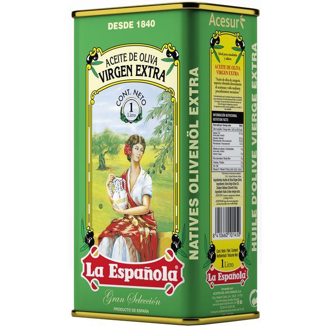 Aceite de oliva virgen extra LA ESPAÑOLA, lata 1 litro en Eroski