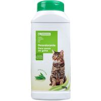 Desodorante para arena de gatos al té verde EROSKI, bote 750 g