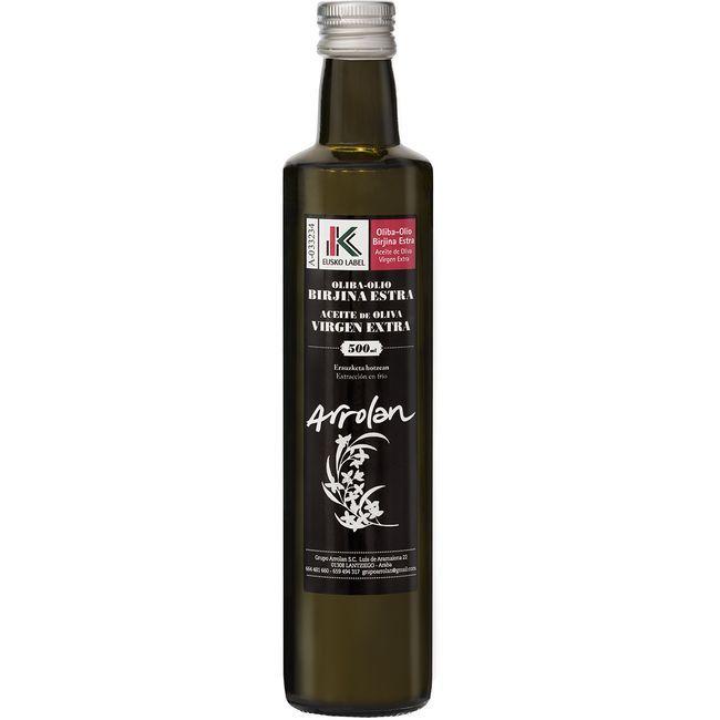 Aceite de oliva virgen extra EUSKO LABEL ARROLAN, botella 50 cl en Eroski