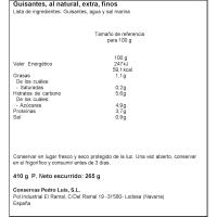 Guisante fino PEDRO LUIS, frasco 265 g 