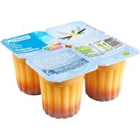 Flan de vainilla 0% m. g. sin azúcar EROSKI, pack 4x100 g
