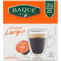 Café largo compatible Dolce Gusto BAQUÉ, caja 10 uds