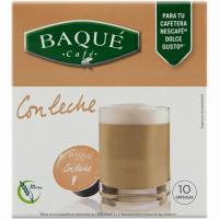 Café con leche compatible Dolce Gusto BAQUÉ, caja 10 uds