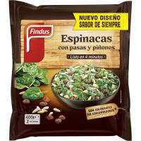 Espinacas con pasas-piñones FINDUS, bolsa 400 g