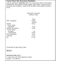 Turrón duro sin azúcar edulcorante VIRGINIAS, caja 200 g