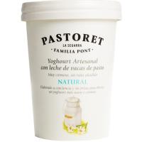 Yogur artesanal natural PASTORET, tarrina 500 g