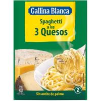 GALLINA BLANCA 3 gaztako espagetiak, zorroa 175 g