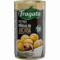 Aceitunas rellenas de anchoa FRAGATA, lata 150 g