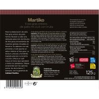 Foie gras entero de pato Micuit con trufa MARTIKO, blister 125 g