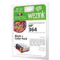 WEZINK tinta katutxoa, 4 kolore, HP 364XL-rekin bateragarria, 4 ale
