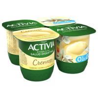 DANONE ACTIVIA % 0 banillazko jogurt krematsua, sorta 4x120 g