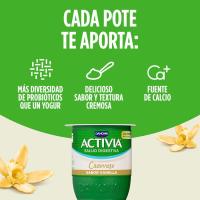 Activia 0% cremoso de vainilla DANONE, pack 4x115 g