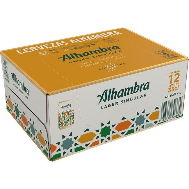 precios Cerveza Alhambra Singular Larger, Pack Lata 12X33 Cl en Eroski