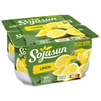 Postre de soja-limón SOJASUN, pack 4x100 g