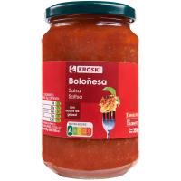 Salsa boloñesa EROSKI, frasco 350 g