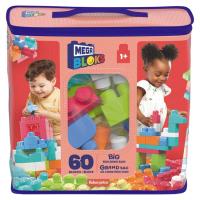 Bolsa 60 piezas 60 rosa, edad rec: 1-5 años MEGA BLOKS