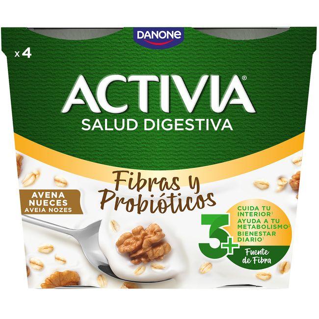 Activia de avenanueces DANONE, pack 4x120 g Activia de avenanueces DANONE, pack 4x120 g