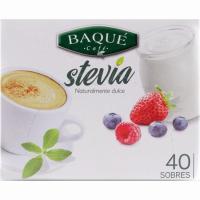 Edulcorante stevia BAQUÉ, caja 40 g