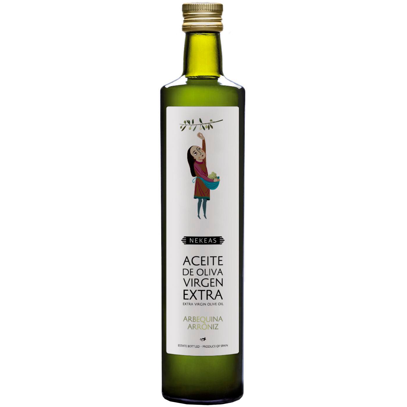 Aceite de oliva virgen extra Arroniz-Arbe. NEKEAS, botella 50 cl en Eroski