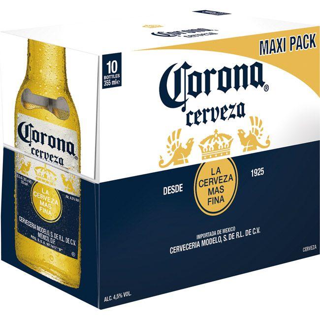 precios Cerveza Mexicana Corona, Pack Botellín 10X35,5 Cl en Eroski