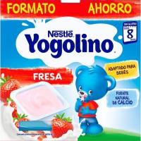 Yogolino de fresa NESTLÉ, pack 8x100 g