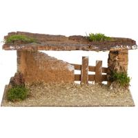 Cueva para Belén de Navidad, admite figuras de 10 cm, 29x13,5x15 cm