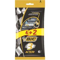 Maquinilla desechable BIC 3 Action, pack 4+2 uds.