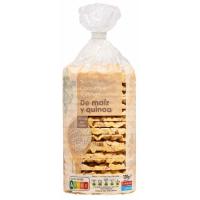 Tortitas de  maíz con quinoa EROSKI, paquete 130 g