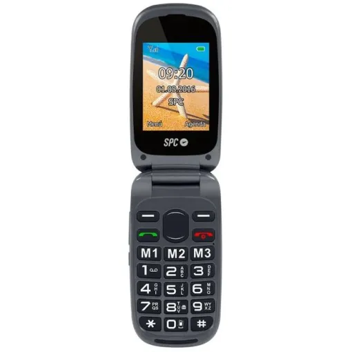 Teléfono móvil libre negro, 2304N Harmony SPC