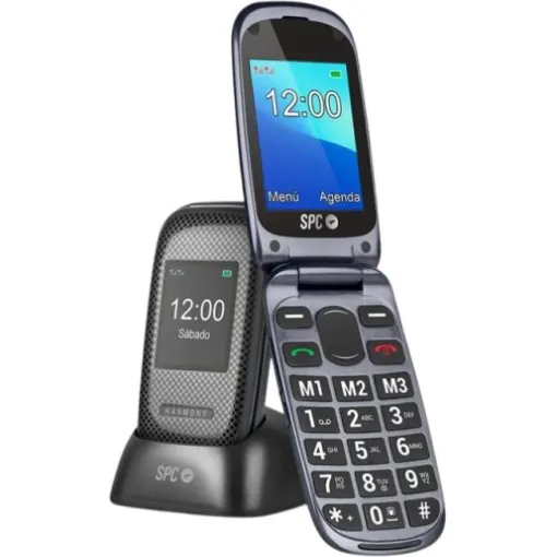 Teléfono móvil libre negro, 2304N Harmony SPC