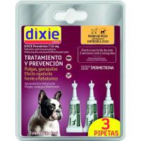 Pipeta permetrina para perro pequeño DIXIE, pack 4 uds