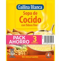 Sopa de cocido GALLINA BLANCA, pack 3x72 g