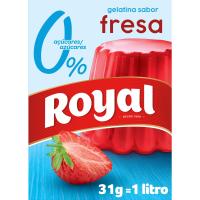 ROYAL marrubi gelatina % 0 azukre, kutxa 31 g