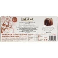 LACASA txokolatezko coulant turroia, tableta 225 g