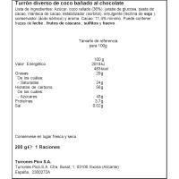 PICÓ koko eta txokolatezko turroi gorena, kutxa 200 g